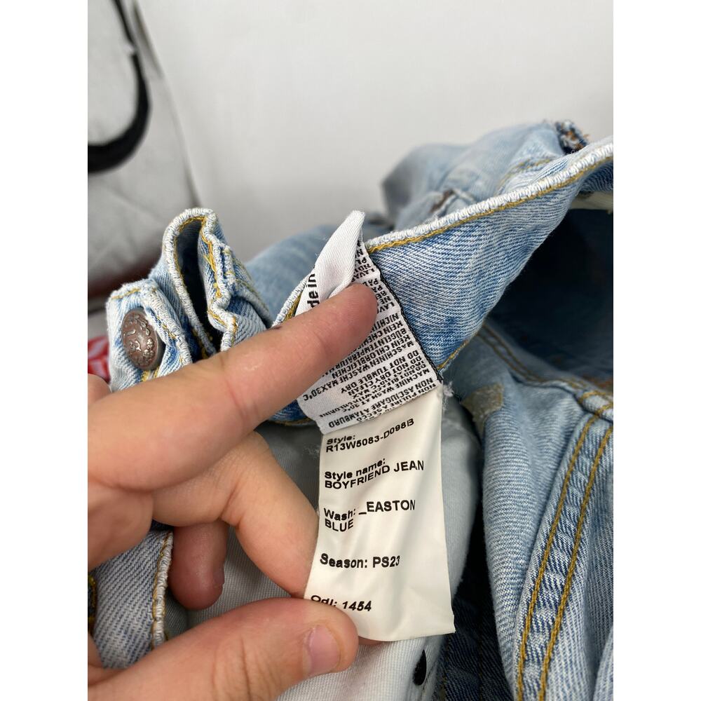 R13 Boyfriend Jean in Easton Blue - Picture 7 of 7